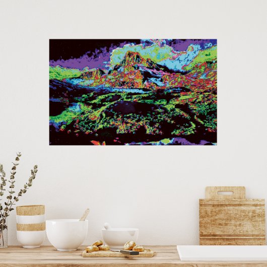 Gewijzigde berg ddd5 poster (Keuken)