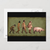 Gewijzigde evolutie briefkaart (Voorkant / Achterkant)