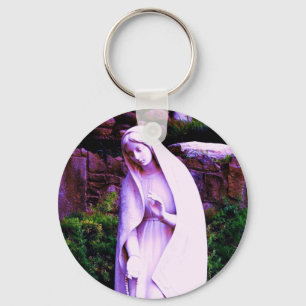 Gewijzigde Paarse Maagd Mary Sleutelhanger