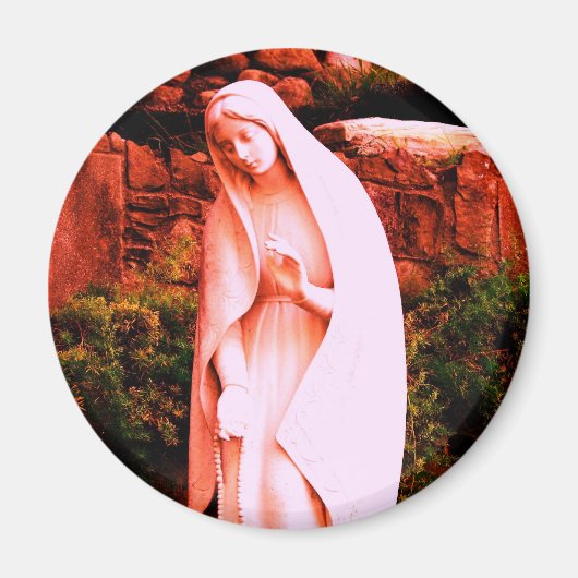 Gewijzigde Rode Maagd Maria Magneet (Voorkant)