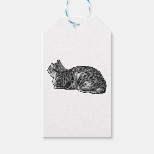 Gewikkeld met Tabby Charm Cadeaulabel (Voorkant)