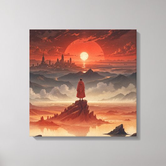 gewikkeld oud canvas afdruk (Voorkant)