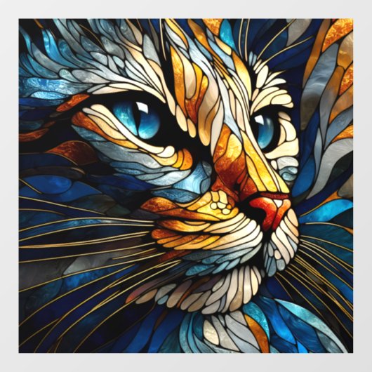 Gewikte Elegantie - AI Raamsticker (Vel)