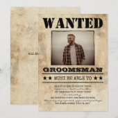 Gewilde Getuige van de Bruidegom Grappige Foto Uit (Voorkant / Achterkant)