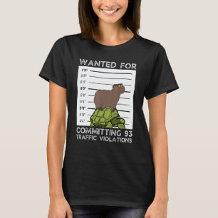 Gewilde Mugshot van Capybara op Schildpad T-shirt