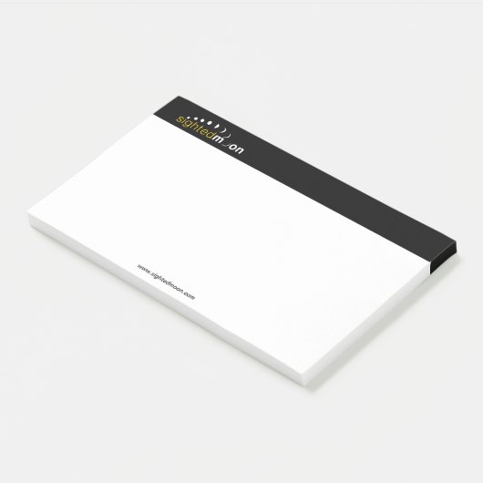 Gewogen maan Logo 10X6 Post-it® Notes (Schuin)