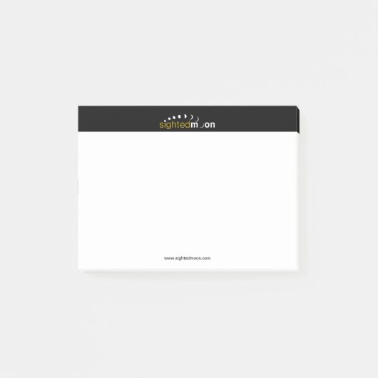 Gewogen maan Logo 4x3 Post-it® Notes (Voorkant)