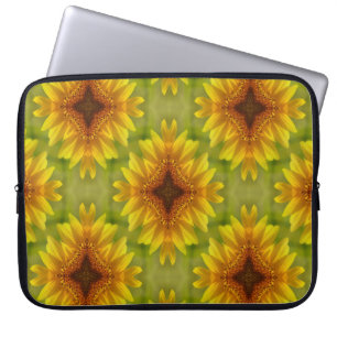 Gewogen zonnebloemen.... laptop sleeve