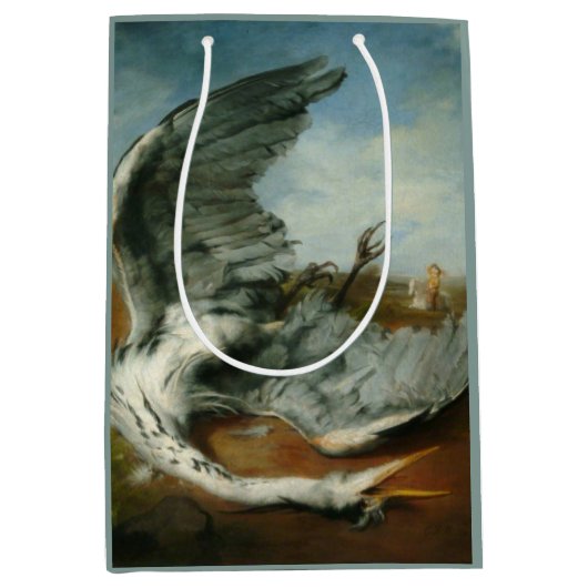 Gewonde Heron (door George Frederick Watts) Medium Cadeauzakje (Voorkant)