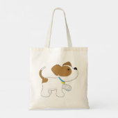 Gewonde puppy hond met verbonden poot tote bag (Achterkant)