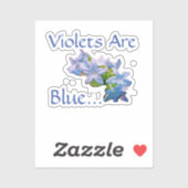 Gewonden zijn blauw... sticker (Vel)