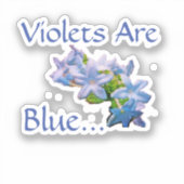 Gewonden zijn blauw... sticker (Voorkant)