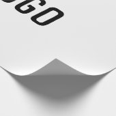 gewone aangepaste blauwe paarse zwarte bladeren vo cadeaupapier (Hoek)