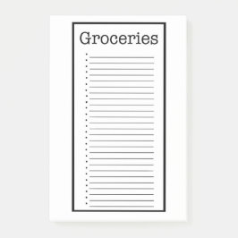 Gewone boodschappenlijst Post-it-briefjes Post-it® Notes