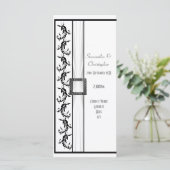 Gewone bruiloft tussen zwarte en witte kerken programma (Staand voorkant)