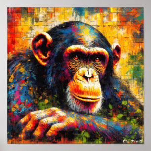 GEWONE CHIMPANSEE 3 POSTER