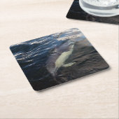 Gewone Dolfijn Zwemmen Onderzetter (Schuin)