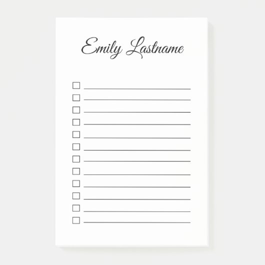 Gewone en eenvoudige persoonlijke notities post-it® notes (Voorkant)