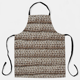 Gewone gebreide stof, bruine textuur. schort