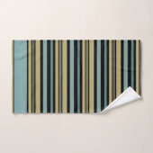 Gewone gestripte olijven, groen, zwart en grijs Th Bad Handdoek (Handdoek)
