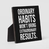 Gewone habitats zullen geen buitengewone resultate fotoplaat (Voorkant)