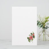 gewone kamellia (Camellia japonica) van Redouté Briefpapier (Staand voorkant)