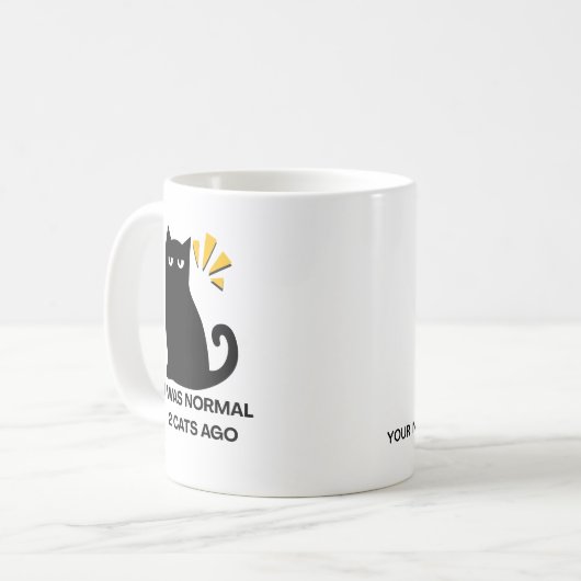 Gewone kat koffiemok (Voorkant links)