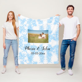 gewone , kleurrijke blauwe glans fleece deken