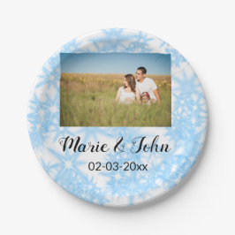 gewone , kleurrijke blauwe glans papieren bordje