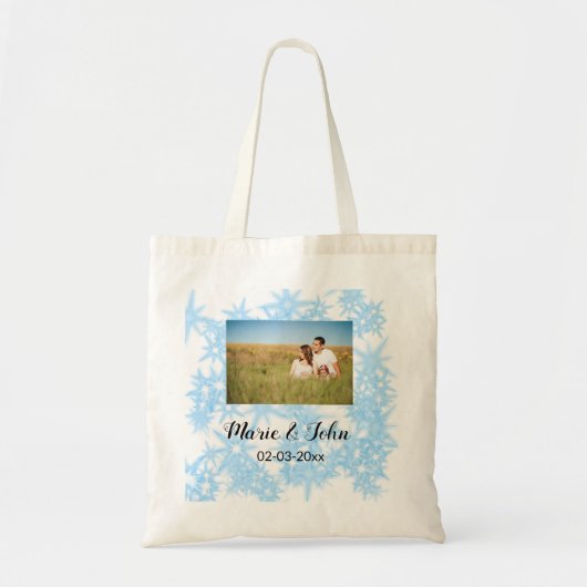 gewone , kleurrijke blauwe glans tote bag (Voorkant)