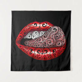 Gewone kostbare tong wandkleed