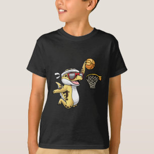 Gewone luipaard gekko spelen Bysketbyll reptiel Li T-shirt
