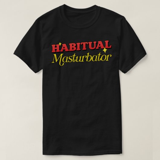 Gewone masturbator t-shirt (Design voorkant)