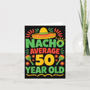 Gewone nacho 50 jaar oude cinco de mayo 50ste kaart