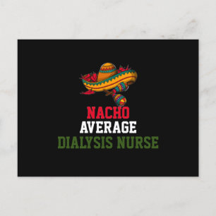 Gewone nacho-dialyseverpleegster briefkaart
