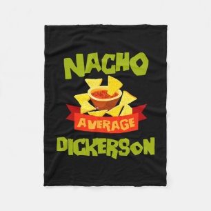 Gewone nacho dickerson grappige verjaardag achtern fleece deken
