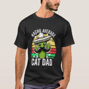 Gewone Nacho Kat Vader Mexicaanse Cinco De Mayo T-shirt