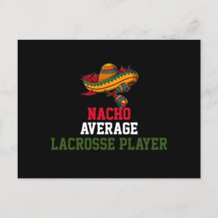 Gewone Nacho Lacrosse Speler Briefkaart