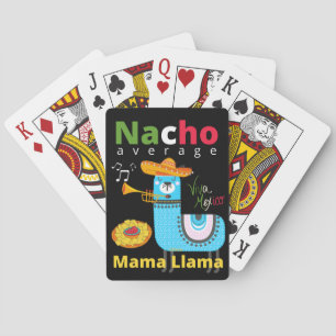 GEWONE NACHO MAMA LLAMA cinco de mayo cadeau       Pokerkaarten