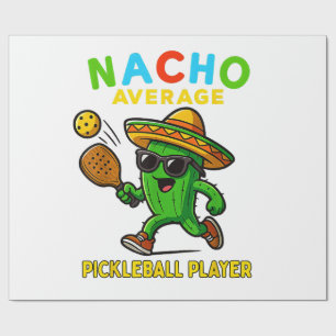 Gewone Nacho Pickleball Speler Cadeaupapier