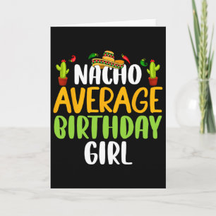 Gewone Nacho Verjaardagsmeisje Cinco De Mayo Match Kaart