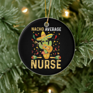 Gewone Nacho-verpleegster Cinco De Mayo Mexicaanse Keramisch Ornament