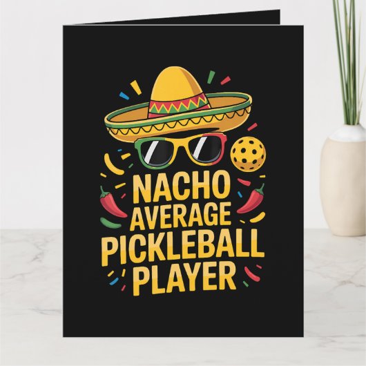 Gewone Pickleball Speler Bedankkaart (Voorkant)