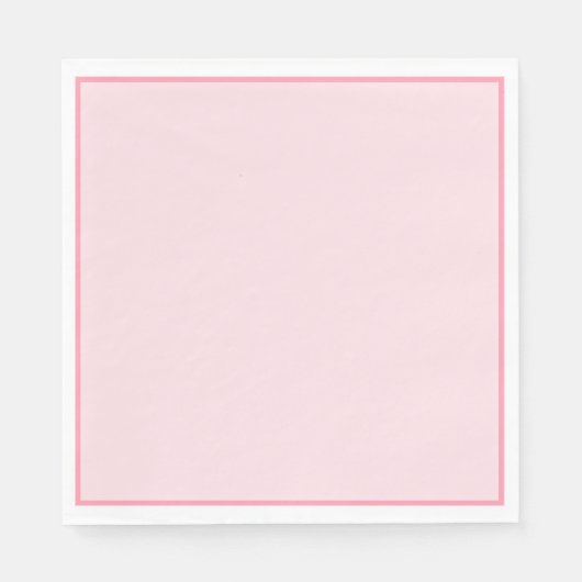 Gewone roze papieren servetten (Voorkant)