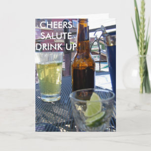 GEWONE, SALUTE, DRINK UP KAART