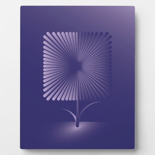 Gewone vierkante bloem fotoplaat (Voorkant)