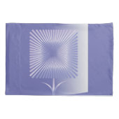 Gewone vierkante bloem kussensloop (Achterkant-Links)