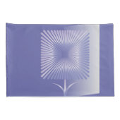 Gewone vierkante bloem kussensloop (Achterkant-Rechts)