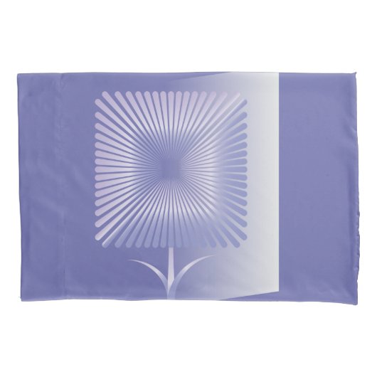 Gewone vierkante bloem kussensloop (Voorkant-Links)