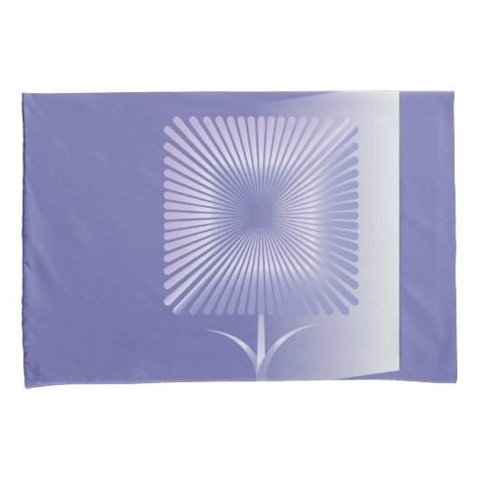 Gewone vierkante bloem kussensloop (Voorkant-Rechts)